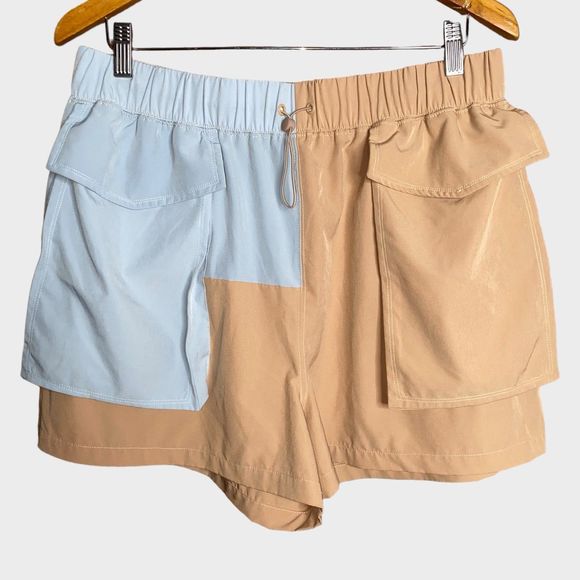 Fablectics Women’s Colorblock Cargo Shorts Size XL - Picture 2 of 7